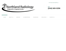 Tablet Screenshot of northlandradiology.com